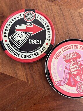 Shepard Fairey / Dark Horse - OBEY COASTER SET - Propaganda Engineering Premium